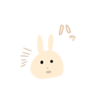 ベージュうさぎちゃん（個別スタンプ：33）