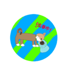 柴犬 むーちゃんスタンプ（個別スタンプ：8）
