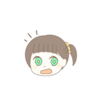 よじゃらんべあー(女の子 と くま)（個別スタンプ：4）