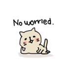 生きた英語日常使いできるスタンプwithねこ（個別スタンプ：3）