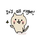 生きた英語日常使いできるスタンプwithねこ（個別スタンプ：14）