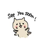 生きた英語日常使いできるスタンプwithねこ（個別スタンプ：18）