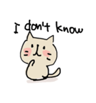 生きた英語日常使いできるスタンプwithねこ（個別スタンプ：24）