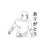サッカー 黒白絵（個別スタンプ：19）