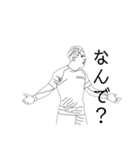 サッカー 黒白絵（個別スタンプ：30）