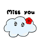 かわいい雲ちゃん（個別スタンプ：15）