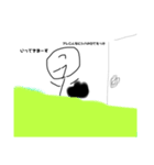 ぼく，棒人間のおとうと。（個別スタンプ：9）