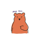 ほどほどクマ（個別スタンプ：1）