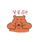 ほどほどクマ（個別スタンプ：3）