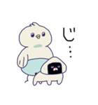 「おぱんちゅん」と「おにぎりぃぬ」（個別スタンプ：7）