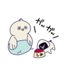 「おぱんちゅん」と「おにぎりぃぬ」（個別スタンプ：23）