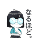 おもしろかわいい☆ねこ男子とメガネ女子（個別スタンプ：15）