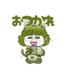 おもしろかわいい☆ねこ男子とメガネ女子（個別スタンプ：17）