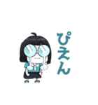 おもしろかわいい☆ねこ男子とメガネ女子（個別スタンプ：19）