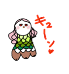 アマビエちゃんのきもち（個別スタンプ：6）