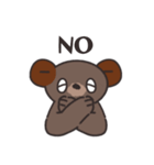 眠そうなクマたちへ1（個別スタンプ：6）