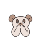 眠そうなクマたちへ1（個別スタンプ：7）