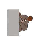 眠そうなクマたちへ1（個別スタンプ：12）