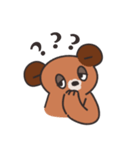 眠そうなクマたちへ1（個別スタンプ：16）