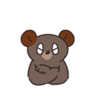眠そうなクマたちへ1（個別スタンプ：27）