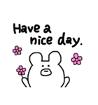 ちょっとぶちゃいくなクマさんスタンプ（個別スタンプ：6）