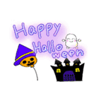 ワラビくんと、ワラビちゃんハロウィン（個別スタンプ：1）