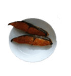 和食 やきとり 焼き魚 鮭 煮付け写真（個別スタンプ：4）