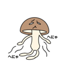 〜だるっこふれんず〜   しいたけ君①（個別スタンプ：22）