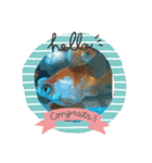 ワンコ 時々陸亀少し金魚①（個別スタンプ：7）