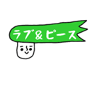 リーゼントマンの省スペーススタンプ（個別スタンプ：8）