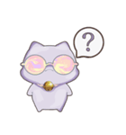 メガネ(うさぎ＆ねこ)（個別スタンプ：12）