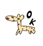 かわいいどうぶつの待ち合わせスタンプ（個別スタンプ：1）