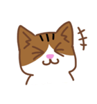 三毛猫のLINE公式風スタンプ ミドリイロ（個別スタンプ：1）