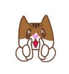 三毛猫のLINE公式風スタンプ ミドリイロ（個別スタンプ：7）