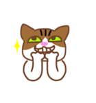 三毛猫のLINE公式風スタンプ ミドリイロ（個別スタンプ：9）