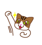 三毛猫のLINE公式風スタンプ ミドリイロ（個別スタンプ：13）