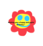 I want U to be happy.（個別スタンプ：1）
