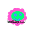 I want U to be happy.（個別スタンプ：3）