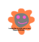 I want U to be happy.（個別スタンプ：4）