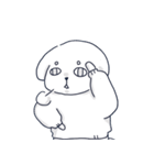 白い犬バンバン-2（個別スタンプ：4）