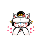 ぬくぬく白キツネ（個別スタンプ：4）
