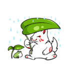 ぬくぬく白キツネ（個別スタンプ：25）