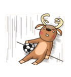 サッカーの好きな鹿【LINEスタンプの日】（個別スタンプ：18）