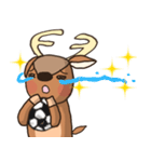 サッカーの好きな鹿【LINEスタンプの日】（個別スタンプ：22）
