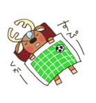 サッカーの好きな鹿【LINEスタンプの日】（個別スタンプ：24）