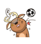 サッカーの好きな鹿【LINEスタンプの日】（個別スタンプ：40）