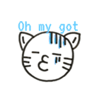 ねこぷスタンプ⑧英語編〜（個別スタンプ：7）