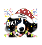 【英語版】可愛い超大型犬ハロウィン X'mas（個別スタンプ：18）