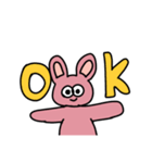 色々雑なうさぎさま（個別スタンプ：3）