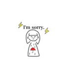 おカッパ女（個別スタンプ：4）